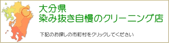 大分県 しみ抜き自慢のクリーニング店