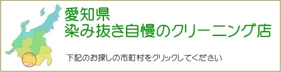 愛知県 しみ抜き自慢のクリーニング店