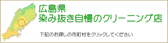 広島県 しみ抜き自慢のクリーニング店